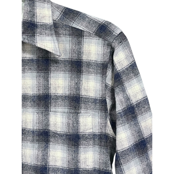 Pendleton Wool Long Sleeve Plaid Flannel Button Down Shirt Size Medium Casual - Picture 3 of 5